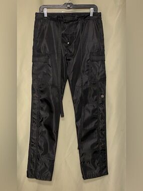 MNMLSnap Zipper II  Black Cargo Pants  Black size 30 NWOT